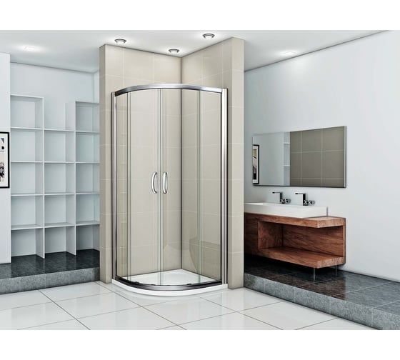 Душевое ограждение Good Door INFINITY R-120-C-CH ИН00011
