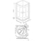 Душевое ограждение Good Door INFINITY R-120-C-CH ИН00011 4