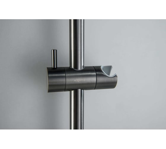 Душевой гарнитур AQUATEK AQ2012BGM ЕВРОПА 1jet 65 см, шлиф. черный хром 00000139730