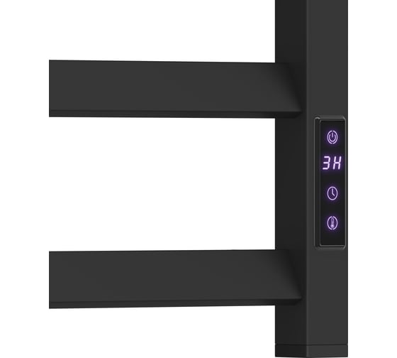 Полотенцесушитель электрический Point Атлант П8 400x800, диммер справа, черный PN18848B