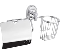 Держатель для туалетной бумаги и освежителя Rainsberg настенный, хром RG1105-1