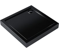 Поддон для душа акриловый Melodia della vita Eletto 80х80х14, низкий, квадрат, чёрный, слив 90 мм della vita 19181