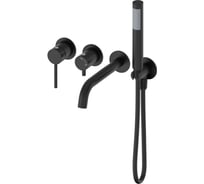 Смеситель для ванны встраиваемый Wonzon & Woghand Черный матовый WW-889017-MB