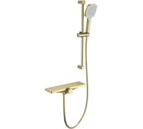 Смеситель для ванны с душем и термостатом Wonzon & Woghand Брашированное золото WW-B2551-A-BG