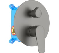 Смеситель для ванны Aquatek AQ1146BGM БЕТТА 2 режима, внешняя и скрытая часть, шлиф. черный хром 00000139689