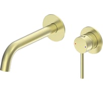 Смеситель для раковины встраиваемый Wonzon & Woghand Брашированное золото WW-88869017-BG