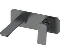 Смеситель для раковины встраиваемый Wonzon & Woghand Темный графит WW-88869011-BGM