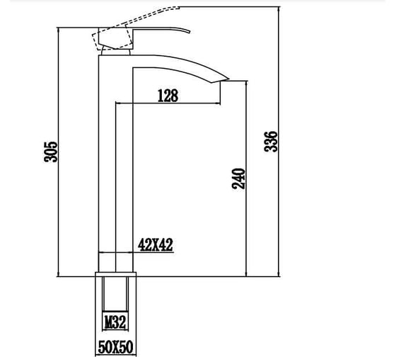 Смеситель для умывальника Fmark FS8611C