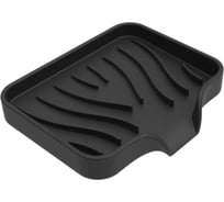 Мыльница VIDAGE Ангрен силикон, цвет черный 1412002