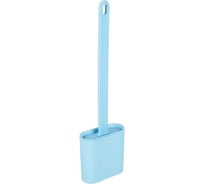 Ершик для туалета VIDAGE Гуам силиконовый, цвет голубой 1395003