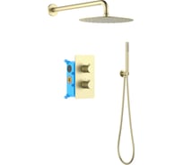 Душевой комплект Aquatek AQ1376BG ЕВРОПА Set 3 в 1, шлиф. золото 00000139826