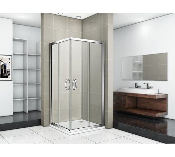 Душевое ограждение Good Door LIRA CR-90-C-CH ЛИ00006