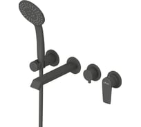 Встраиваемый смеситель для ванны и душа CEZARES однорычажный с поворотным переключателем на 3 выхода, в комплекте с ручным душем NAUTIC-VDM3-NOP