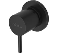 Встраиваемый однорычажный смеситель на 1 выход CEZARES исполнение чёрный матовый LEAF-DIM-L-NOP