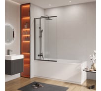 Душевая шторка на ванну CEZARES SLIDER-VF-11-90/150-C-GM