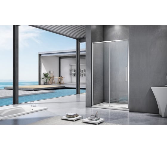 Душевое ограждение Good Door IDEA WTW-140-C-CH ИД00004