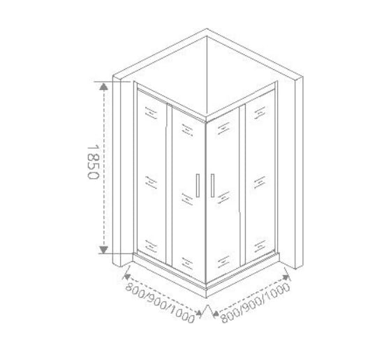 Душевое ограждение Good Door NEO CR-90-C-CH НЕ00013