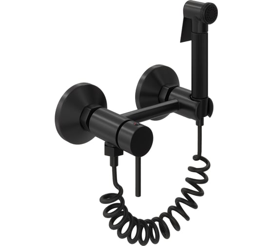 Смеситель с гигиеническим душем Teymi Martta, черный матовый T10269 ЦБ-00270461