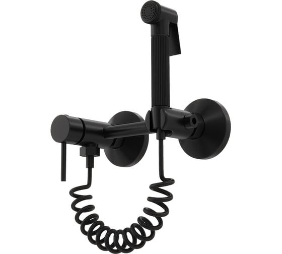 Смеситель с гигиеническим душем Teymi Martta, черный матовый T10269 ЦБ-00270461
