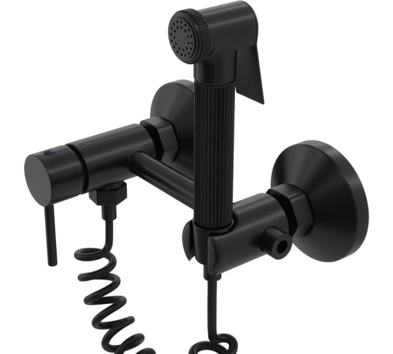 Смеситель с гигиеническим душем Teymi Martta, черный матовый T10269 ЦБ-00270461