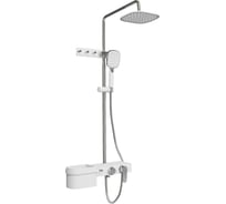 Душевая стойка FIXSEN SLOT белая, хром 9300