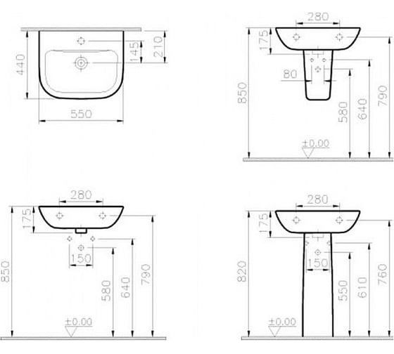 Полупьедестал Vitra S20 5281B003-7201