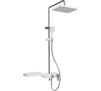 Душевая стойка FIXSEN WAVE белая, хром 9400