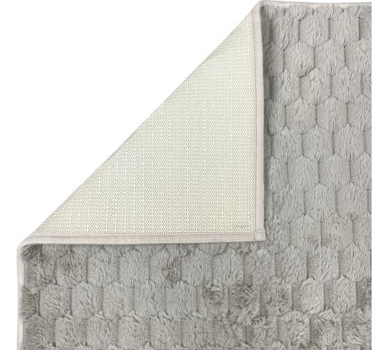 Коврик для ванной комнаты FORA 70х120 HONEY жемчужно-серый FOR-HONEY-70120-GREY