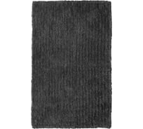 Коврик для ванной комнаты FORA микрофибра, 50х80 см, SHINY черный FOR-MCF-SHI50-80BK