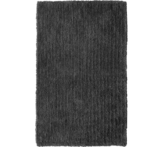 Коврик для ванной комнаты FORA микрофибра, 50х80 см, SHINY черный FOR-MCF-SHI50-80BK 1
