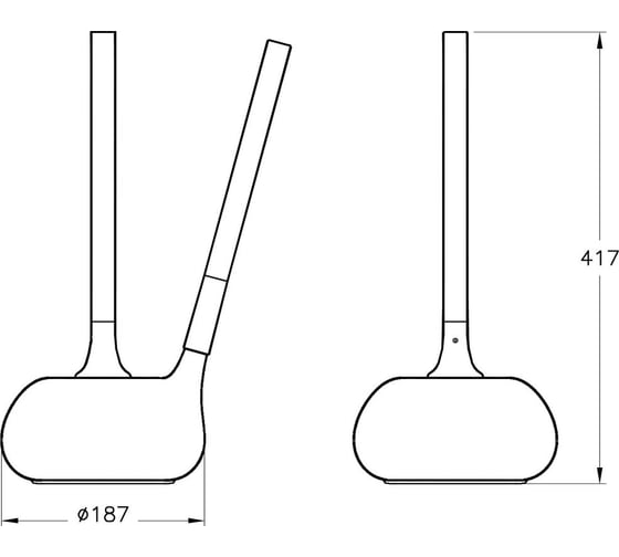 Держатель ёршика Vitra Istanbul глянцевый хром A48048