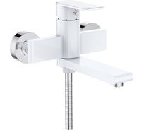 Смеситель для ванны и душа с коротким изливом D-Lin белый D130363-C