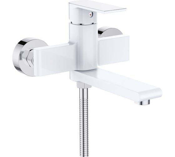 Смеситель для ванны и душа с коротким изливом D-Lin белый D130363-C