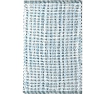 Коврик для ванной комнаты хлопковый FORA WAVY, 50х80 см, голубой FOR-WAVY50-80BLU