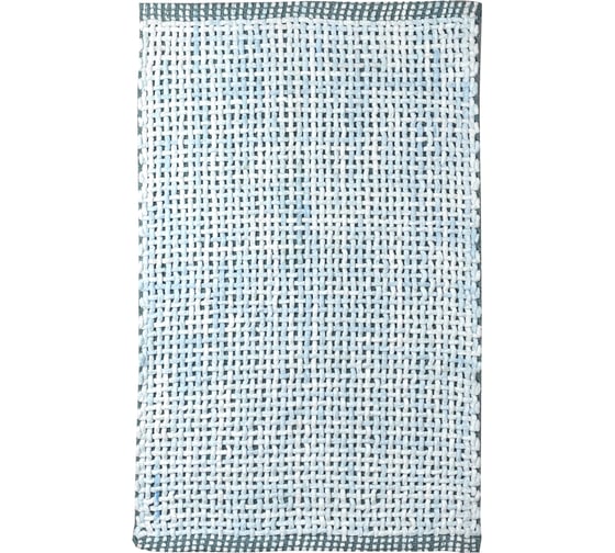 Коврик для ванной комнаты хлопковый FORA WAVY, 50х80 см, голубой FOR-WAVY50-80BLU