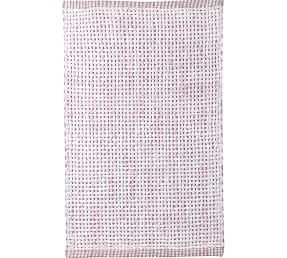 Коврик для ванной комнаты FORA WAVY хлопковый, 50х80 см, розовый FOR-WAVY50-80PN