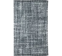 Коврик для ванной комнаты FORA WAVY хлопковый, 50х80 см, темно-серый FOR-WAVY50-80DG