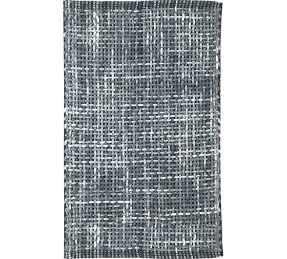 Коврик для ванной комнаты FORA WAVY хлопковый, 50х80 см, темно-серый FOR-WAVY50-80DG