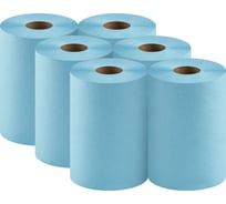 Полотно протирочное Бумага Сити синий, 1 сл, h-24см, размер листа 24х22 см, 500 листов в рулоне, супервпитывающее сырье 48г/м2, БС-1-24-КРС (6рул/упак) М