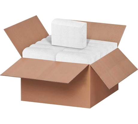 Листовые полотенца Бумага Сити Z 2-слоя 190 листов белые («Стандарт +»), 20 шт/кор БС-2-190-Z/1 (20 шт/кор) БС-2-190-Z/1 (20 шт/кор)М