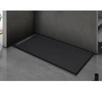 Душевой поддон с сифоном WeltWasser WW TRS 10080 STONE-BL черный, 1000х800х30 мм 10000004380