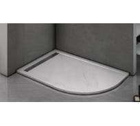 Душевой поддон с сифоном WeltWasser WW TRR 10080 STONE-WT L белый, 1000х800х30 мм 10000004359