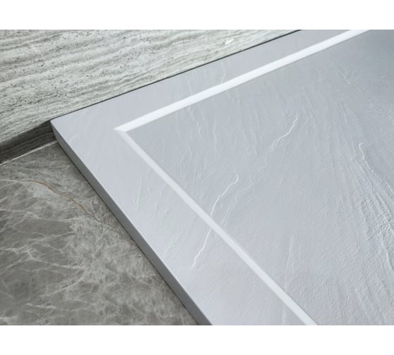 Душевой поддон с сифоном WeltWasser WW TRR 90 STONE-WT белый, 900х900х30 мм 10000004357