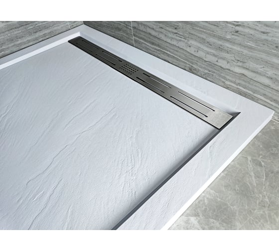 Душевой поддон с сифоном WeltWasser WW TRS 14090 STONE-WT белый, 1400х900х30 мм 10000004375