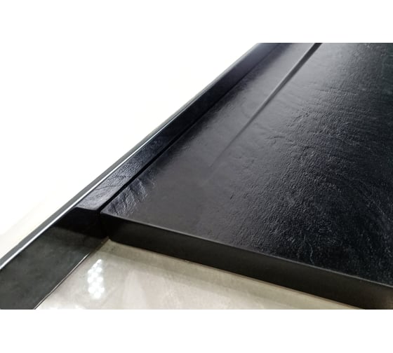 Душевой поддон с сифоном WeltWasser WW TRS 80 STONE-BL черный, 800х800х30 мм 10000004378