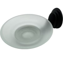 Мыльница Rainsberg матовый черный, стекло/металл RG1003H