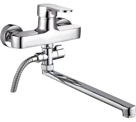 Смеситель для ванны Dikalan длинный излив, картридж 35 мм D2161