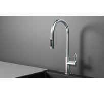 Кухонный смеситель с выдвижным изливом Granula GR-8168, НЕРЖ