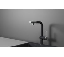 Кухонный смеситель с выдвижным изливом Granula GR-8169, ГРАФИТ