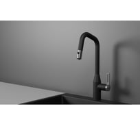 Кухонный смеситель с выдвижным изливом Granula GR-8171, ЧЕРНЫЙ